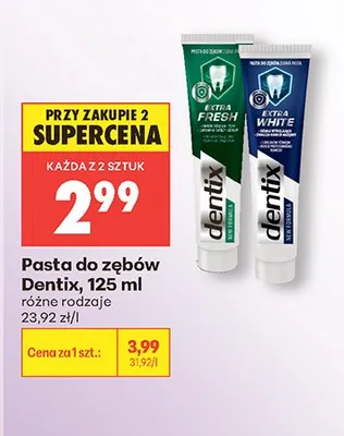 Pasta do zębów Dentix promocja w Biedronka