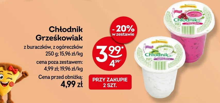 Chłodnik Grześkowiak z buraczków promocja w Żabka