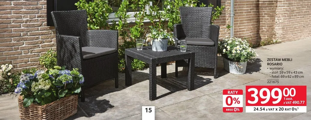 Zestaw mebli Rosario promocja w Selgros