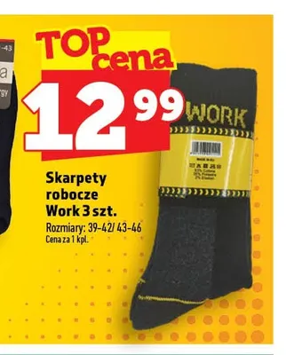 Skarpety robocze Work 3-pak promocja w TOPAZ