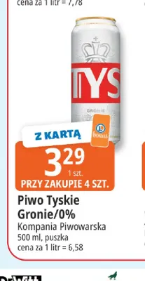 Piwo Tyskie Gronie promocja w Leclerc