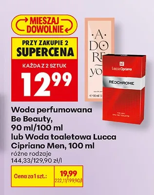 Woda toaletowa Lucca Cipriano Men Redchrome promocja w Biedronka