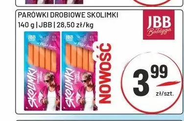 Parówki drobiowe Skolimki JBB Bałdyga promocja w Sedal