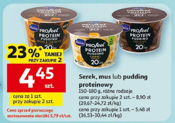 Serek, mus lub pudding promocja w Auchan