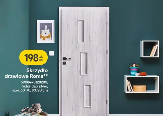 Skrzydło drzwiowe Roma promocja w Castorama