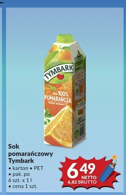 Sok pomarańczowy Tymbark promocja w Makro