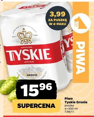 Piwo Tyskie Gronie promocja w Netto