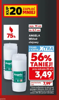 Wkład olejowy Angela promocja w Kaufland