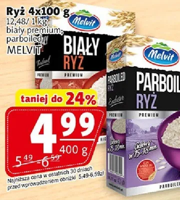 Ryż biały premium parboiled Melvit promocja w Prim Market