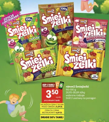 Żelki nimm2 Śmiejżelki promocja w Delikatesy Centrum