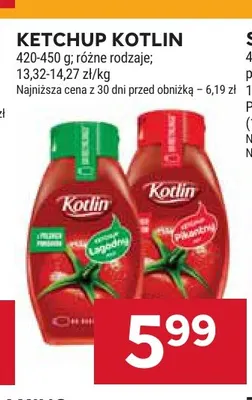 Ketchup łagodny Kotlin promocja w Stokrotka