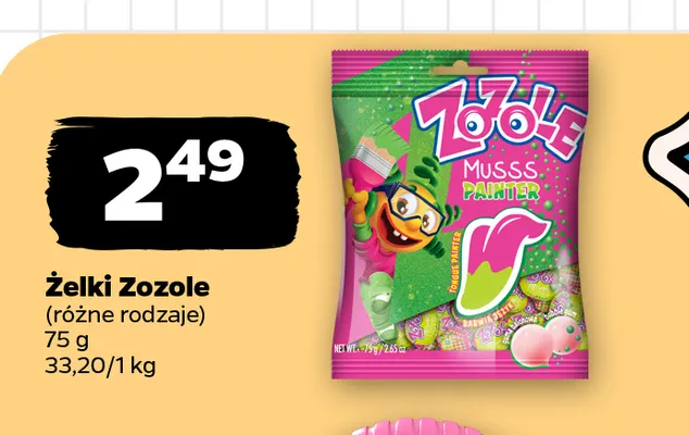 Żelki Musss Painter Zozole promocja w Netto