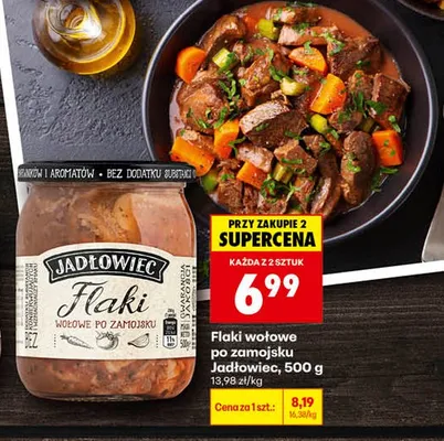 Flaki wołowe po zamojsku Jadłowiec promocja w Biedronka