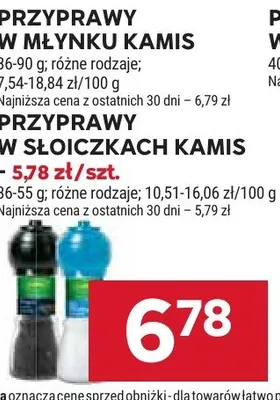 Przyprawy Kamis promocja w Stokrotka