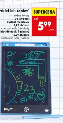 Tablet do nauki i zabawy Kayet promocja w Biedronka