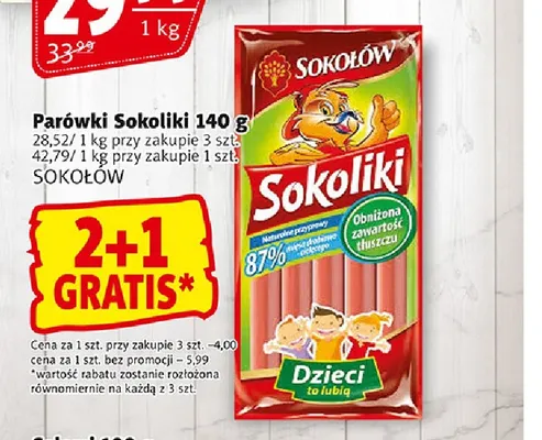 Parówki Sokoliki Sokołów promocja w Prim Market