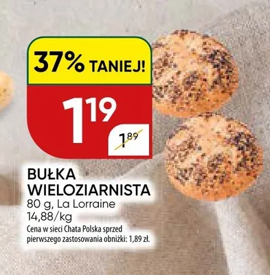Bułka wieloziarnista La Lorraine promocja w Chata Polska