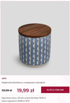 Pojemnik Konttino z motywem morskim home&you promocja w home&you