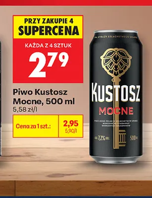 Piwo Kustosz Mocne promocja w Biedronka