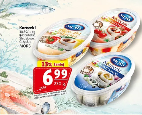 Koreczki śledziowe Giżyckie Mors promocja w Prim Market
