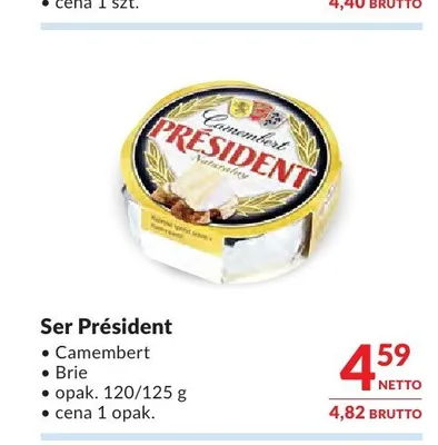 Ser Camembert Président promocja w Makro