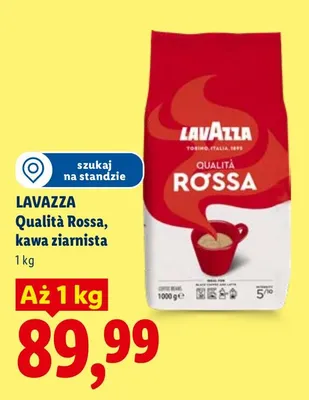 Kawa ziarnista Lavazza Qualità Rossa promocja w Lidl