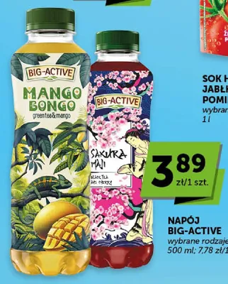 Napój BIG-ACTIVE Mango Bongo green tea & mango promocja w ABC