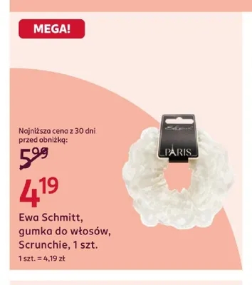 Gumka do włosów Scrunchie Ewa Schmitt promocja w Rossmann