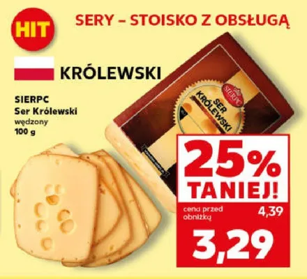 Ser Królewski wędzony Sierpc promocja w Kaufland