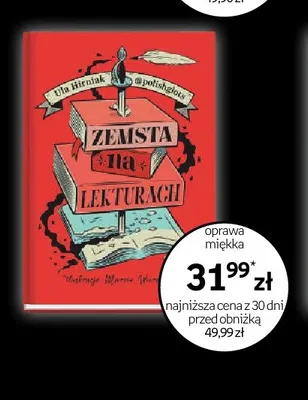 Książka Zemsta na lekturach Ula Hirniak promocja w Empik