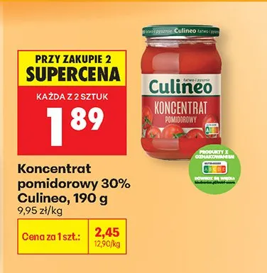 Koncentrat pomidorowy 30% Culineo promocja w Biedronka