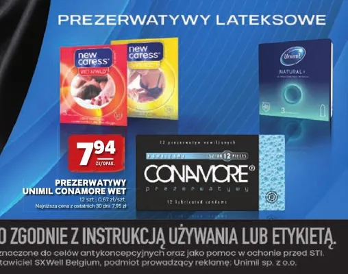 Prezerwatywy Unimil New Caress lateksowe promocja w Stokrotka