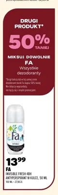 Dezodoranty Fa promocja w Drogerie Natura