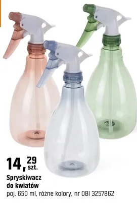 Spryskiwacz do kwiatów promocja w OBI
