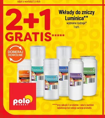 Wkłady do zniczy Luminica promocja w POLOmarket