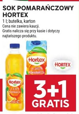 Sok pomarańczowy Hortex promocja w Stokrotka