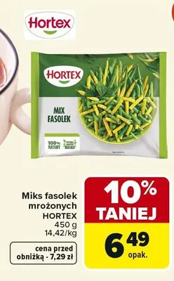 Miks fasolek mrożonych Hortex promocja w Carrefour