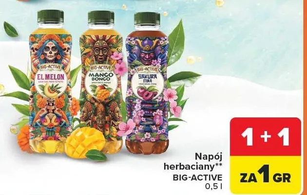 Napój herbaciany El Melon promocja w Carrefour Market