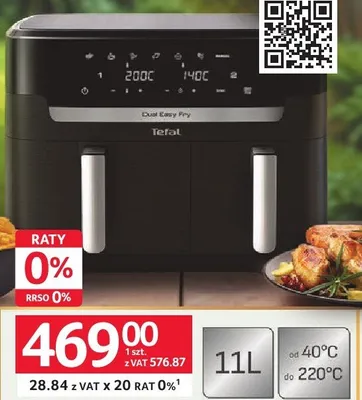 Air Fryer Tefal EY9428 11l promocja w Selgros