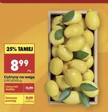 Cytryny na wagę promocja w Biedronka