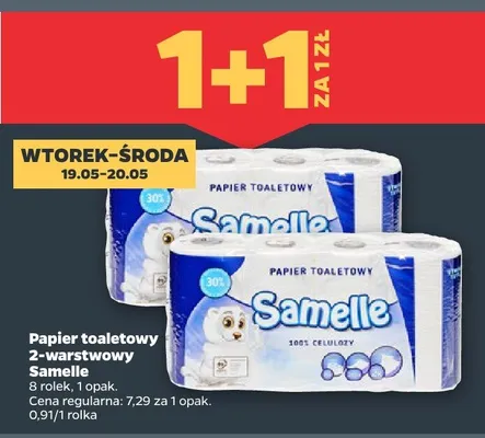 Papier toaletowy 2-warstwowy Samelle promocja w Netto