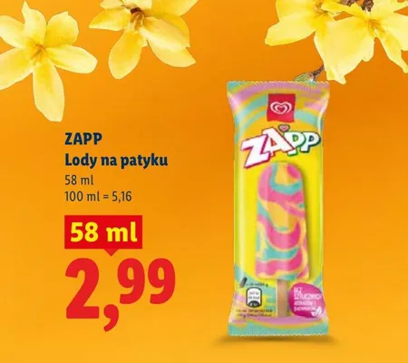 Lody na patyku promocja w Lidl