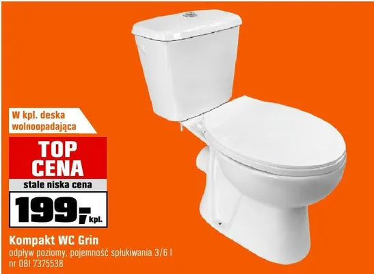 Kompakt WC Grin promocja w OBI