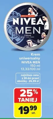 Krem uniwersalny NIVEA MEN promocja w Carrefour Market