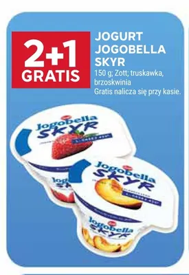 Jogurt Jogobella Skyr truskawka Zott promocja w Stokrotka