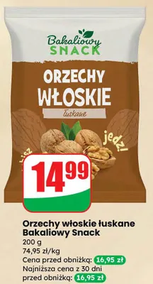 Orzechy włoskie łuskane promocja w Dino