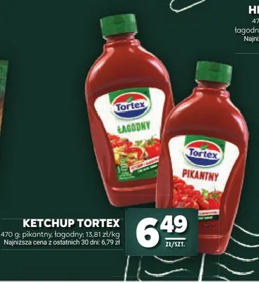 Ketchup Tortex Łagodny promocja w Stokrotka