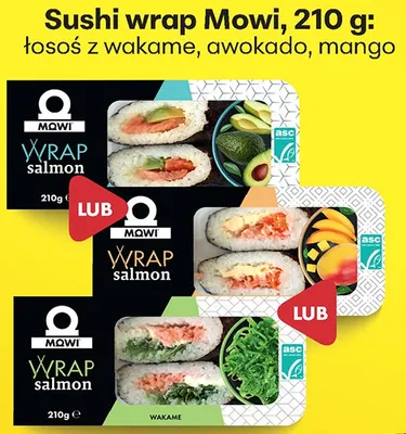Wrap salmon łosoś z wakame promocja w Biedronka