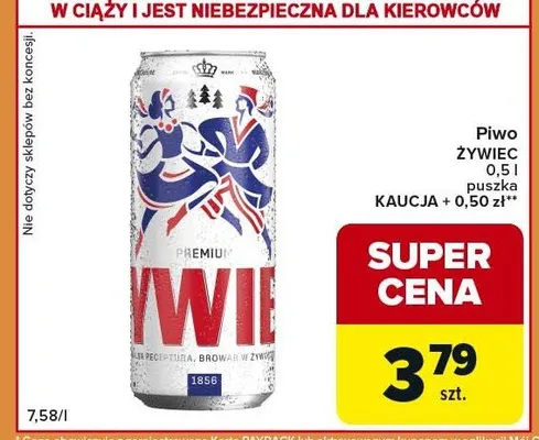 Piwo puszka promocja w Carrefour Express