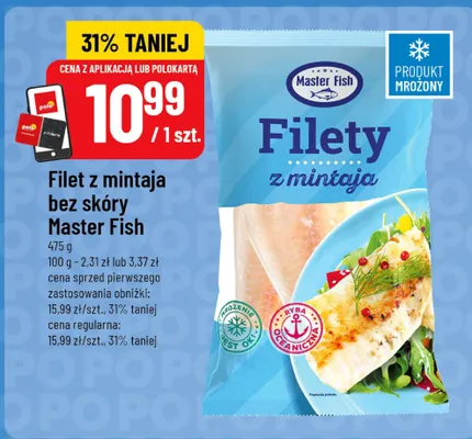 Filet z mintaja bez skóry Master Fish promocja w POLOmarket